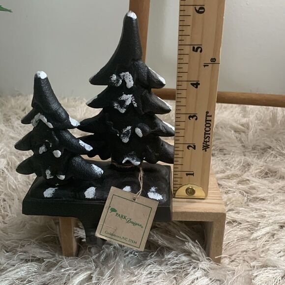 Park Designs Goldsboro, NC Cast Metal Glitter Trees Stocking Hanger - Picture 15 of 17